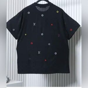 Louis Vuitton 2026SS All-over Monogram Logo Embroidered T-Shirt